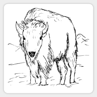 Bison Sticker